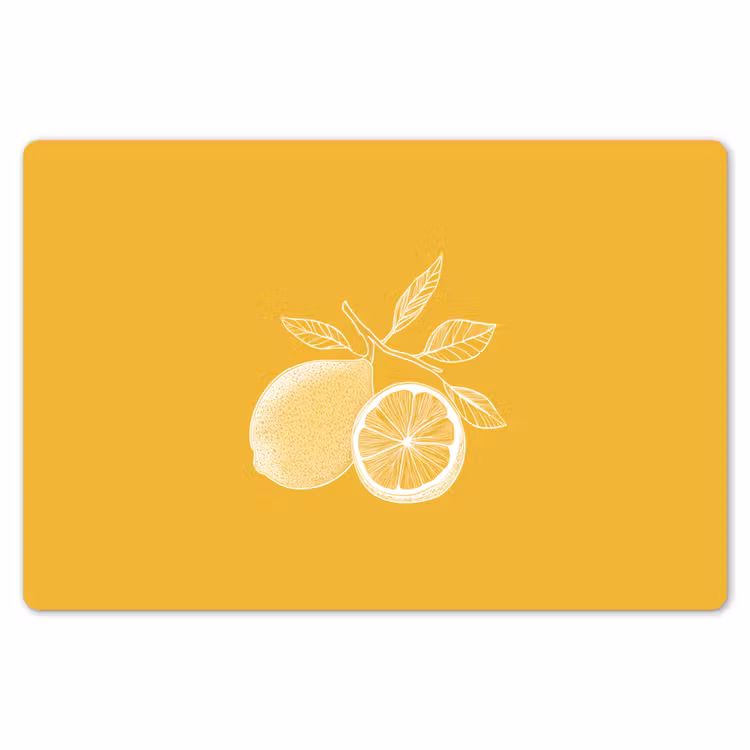 Placemat - 6 stuks - Citroenen - Illustratie - Minimalistisch - Geel — 7