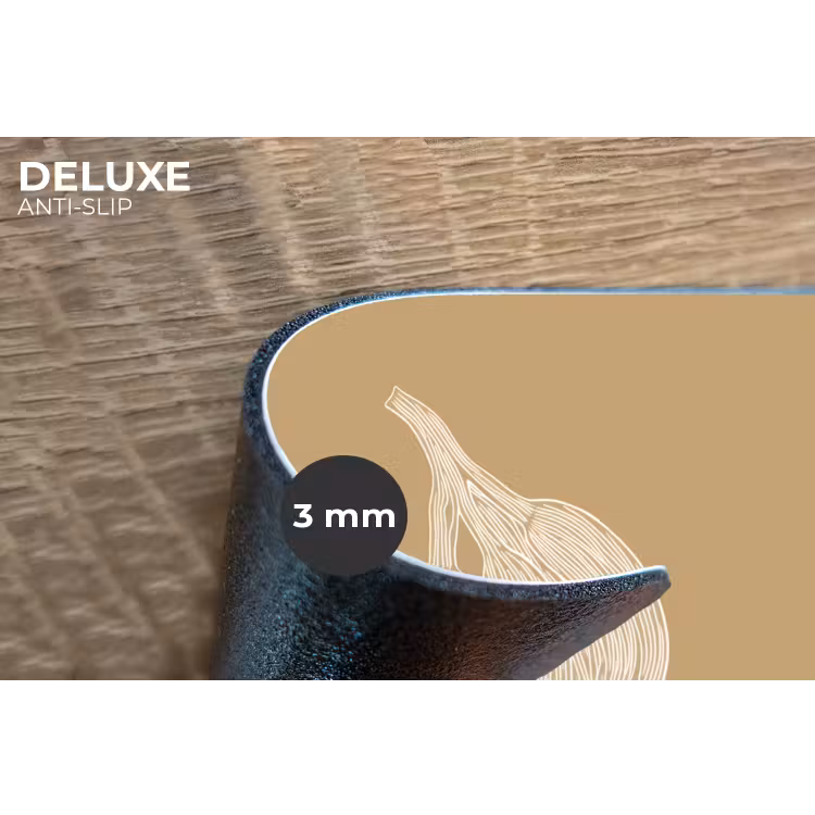 Placemat - 6 stuks - Bananen - Beige - Lijntekening - Minimalistisch — 4