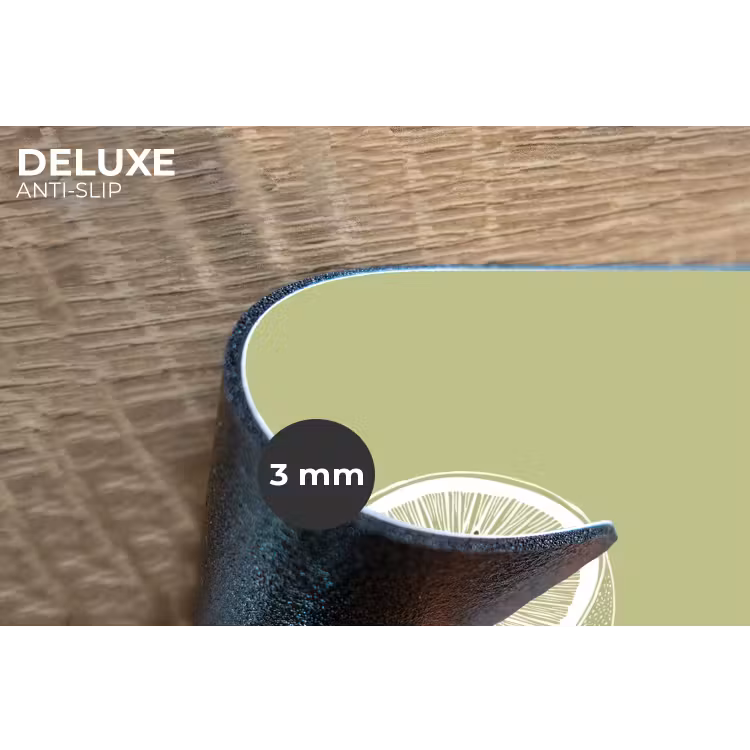 Placemat - 6 stuks - Kiwi - Lijntekening - Minimalistisch - Groen — 4