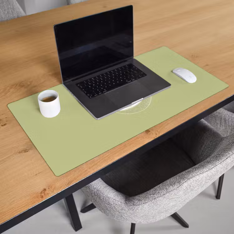 Bureau onderlegger - Kiwi - Lijntekening - Minimalistisch - Groen — 2