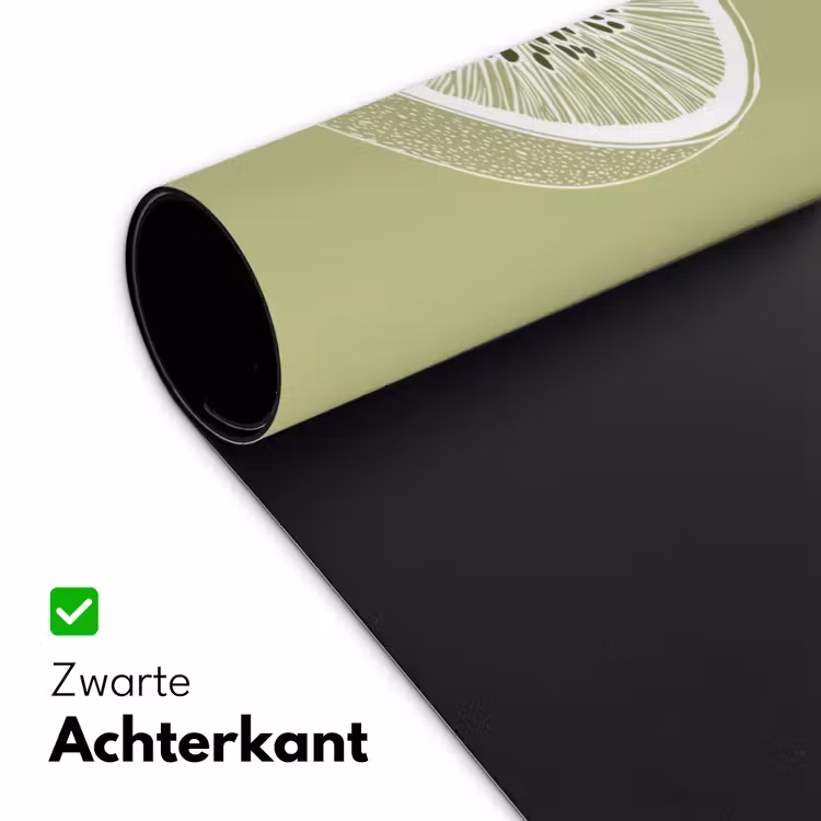 Bureau onderlegger - Kiwi - Lijntekening - Minimalistisch - Groen — 4