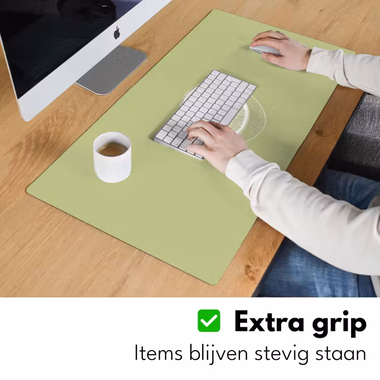 Bureau onderlegger - Kiwi - Lijntekening - Minimalistisch - Groen — 5