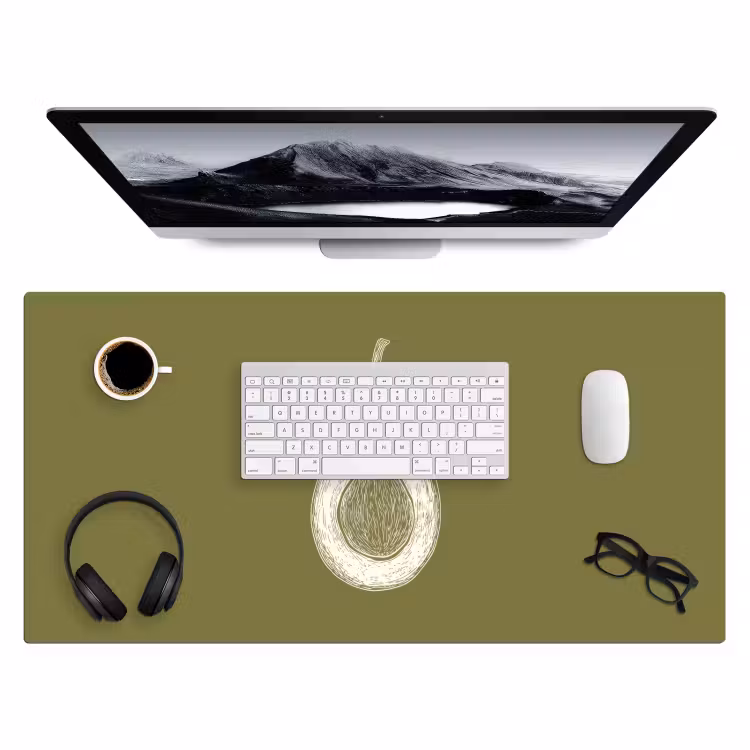 Bureau onderlegger - Avocado - Minimalistisch - Illustratie - Groen — 3