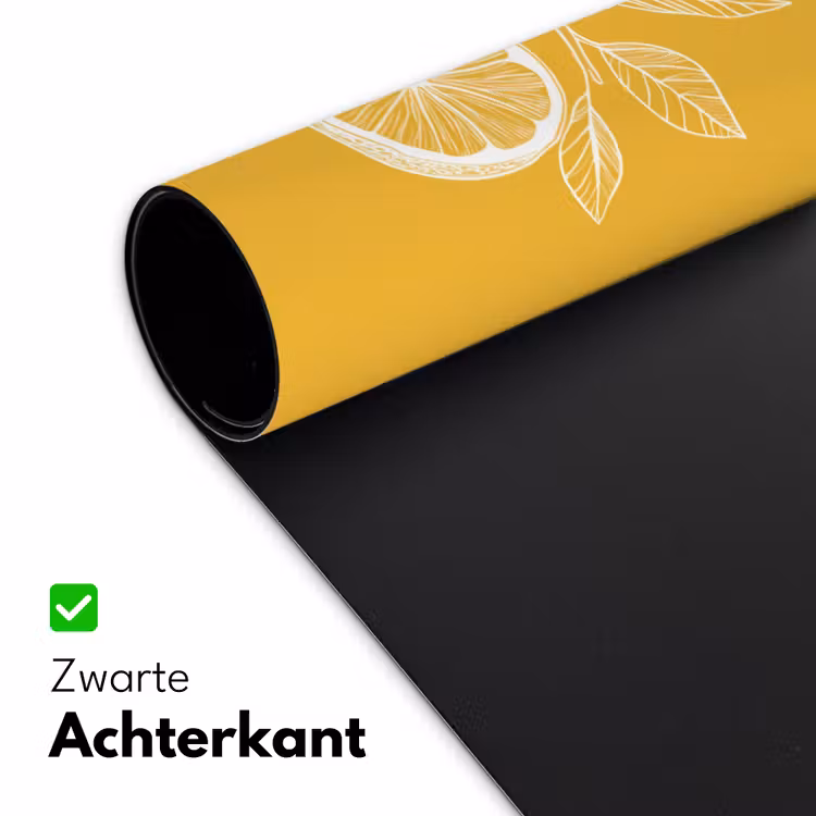 Bureau onderlegger - Citroenen - Illustratie - Minimalistisch - Geel — 4