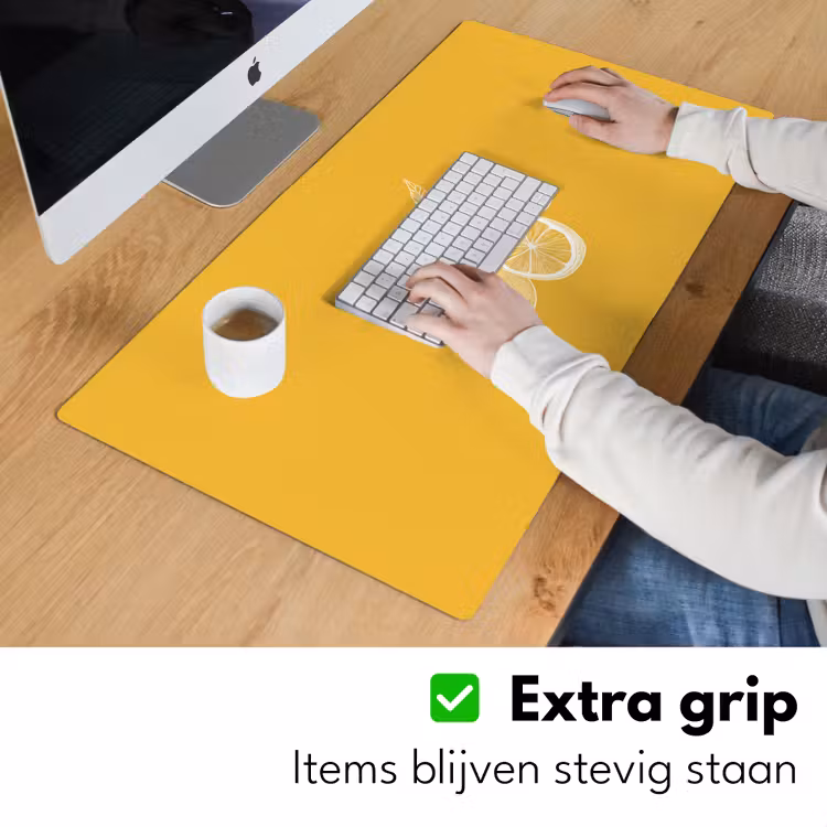 Bureau onderlegger - Citroenen - Illustratie - Minimalistisch - Geel — 5