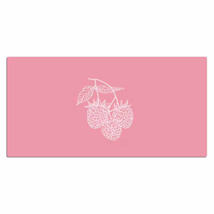 Bureau onderlegger - Frambozen - Steel - Getekend - Roze — 1
