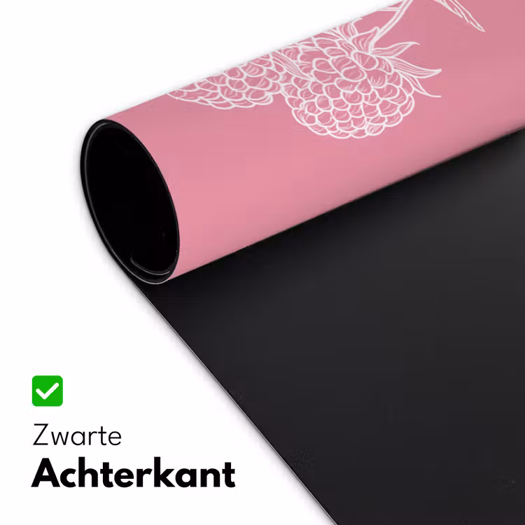 Bureau onderlegger - Frambozen - Steel - Getekend - Roze — 4
