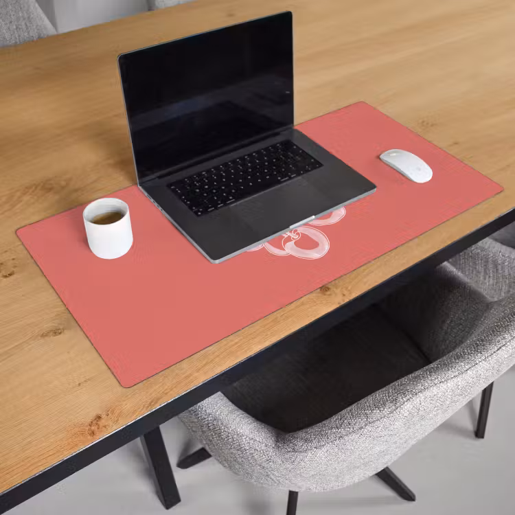 Bureau onderlegger - Lijnillustratie - Kersen - Tak - Wit — 2