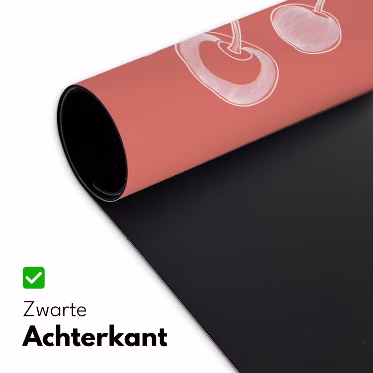 Bureau onderlegger - Lijnillustratie - Kersen - Tak - Wit — 4