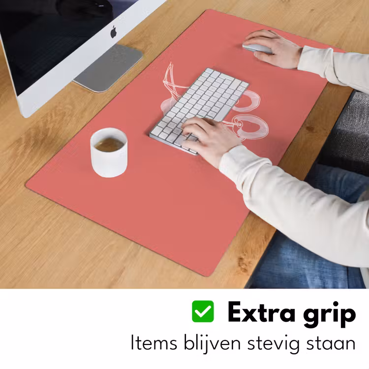 Bureau onderlegger - Lijnillustratie - Kersen - Tak - Wit — 5