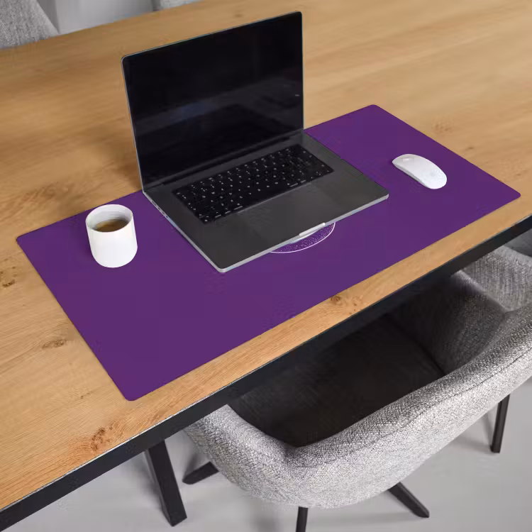 Bureau onderlegger - Passievrucht - Zaadjes - Paars - Minimalistisch — 2