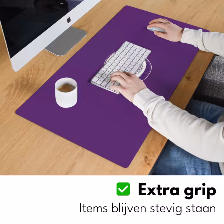 Bureau onderlegger - Passievrucht - Zaadjes - Paars - Minimalistisch — 5