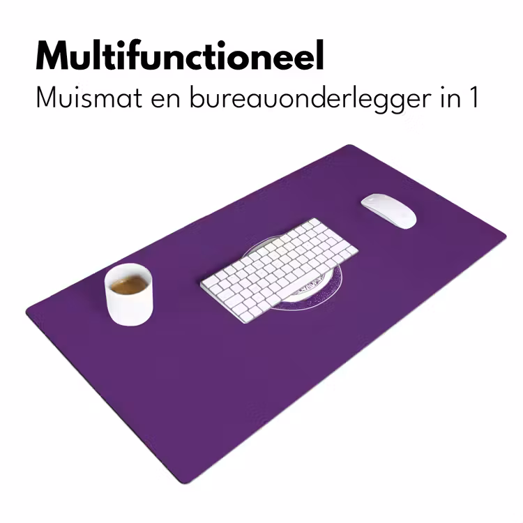 Bureau onderlegger - Passievrucht - Zaadjes - Paars - Minimalistisch — 6