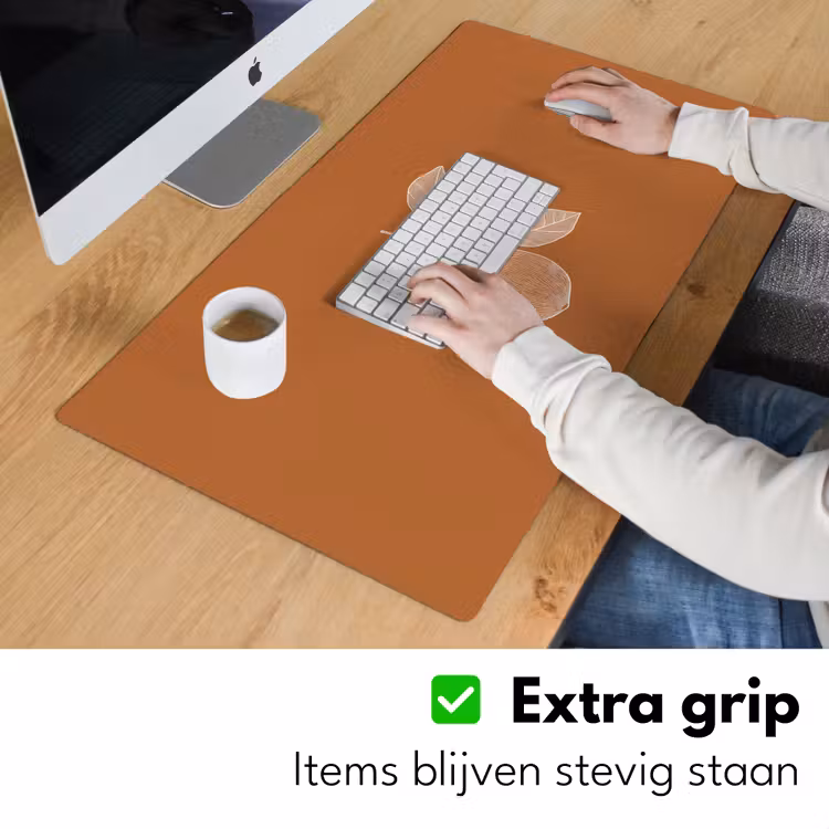 Bureau onderlegger - Sinaasappel - Getekend - Bladeren - Bruin — 5