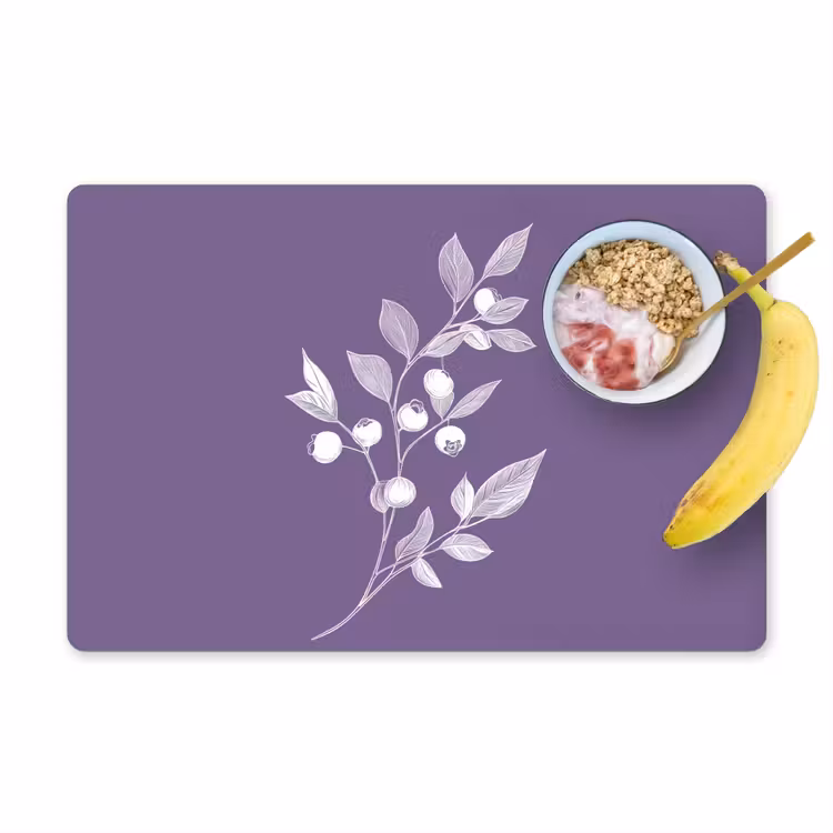 Placemat - 6 stuks - Tak - Sierlijk - Bladeren - Minimalistisch — 1