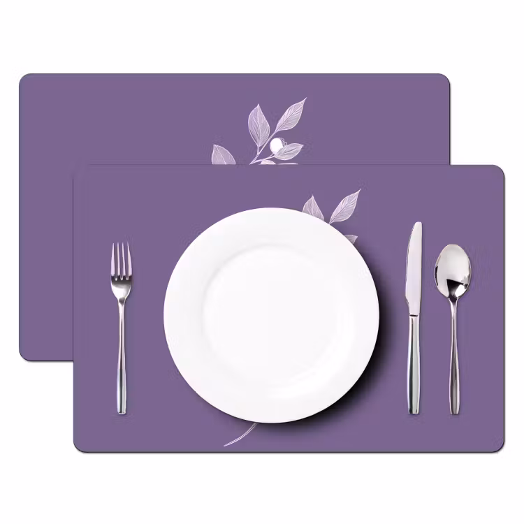 Placemat - 6 stuks - Tak - Sierlijk - Bladeren - Minimalistisch — 2