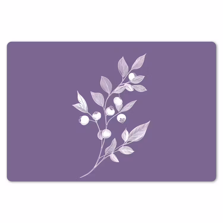 Placemat - 6 stuks - Tak - Sierlijk - Bladeren - Minimalistisch — 7
