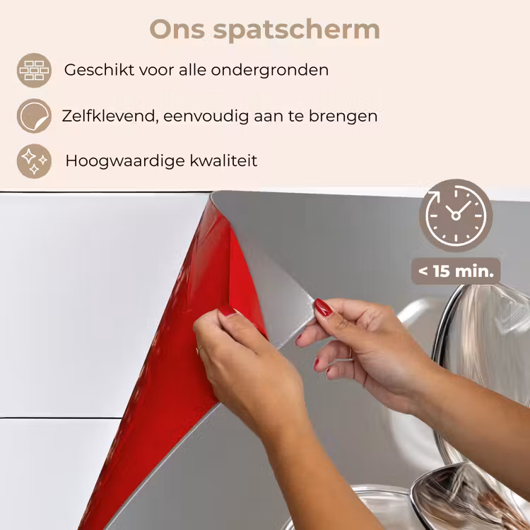 Spatscherm keuken - Bloem - Glazen - Doorzichtig — 4