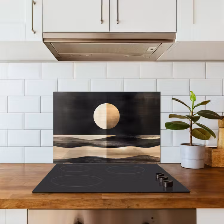 Spatscherm keuken - Maan - Cirkel - Goud — 6