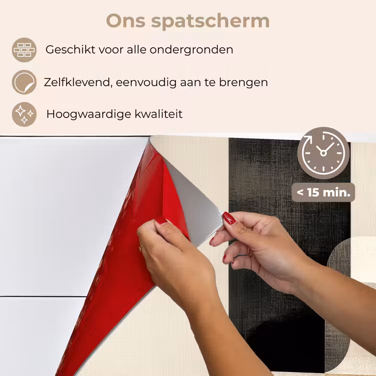 Spatscherm keuken - Modern - Vierkant - Vormen — 4