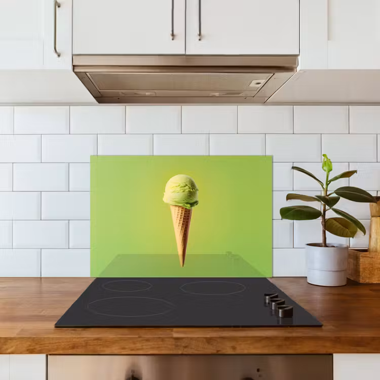 Spatscherm keuken - Hoorntje - Schepijs - Groen — 6