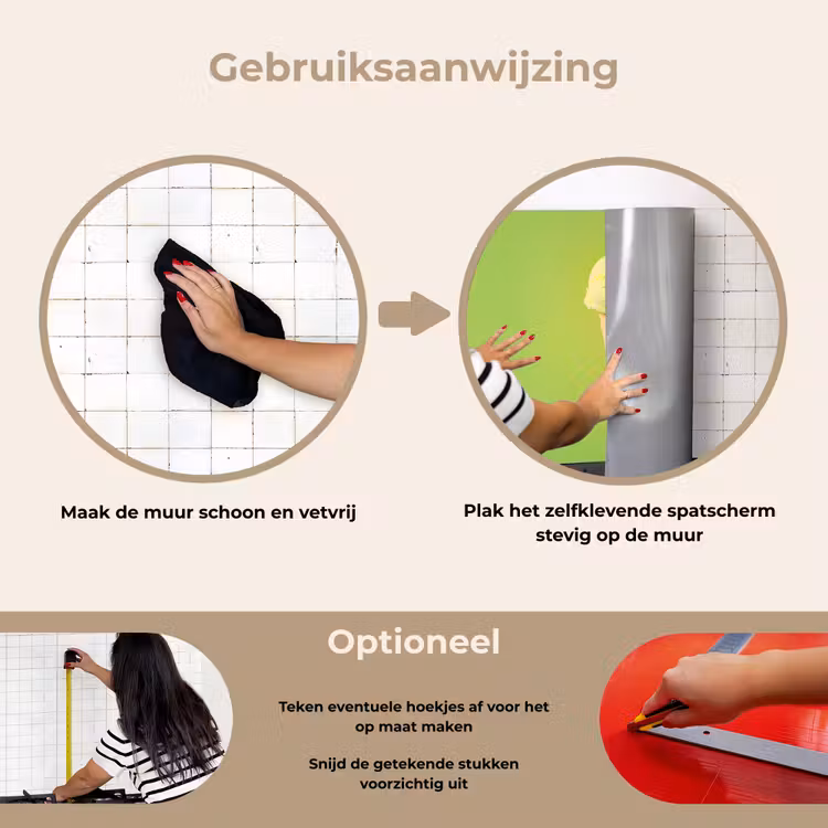Spatscherm keuken - Hoorntje - Schepijs - Groen — 8