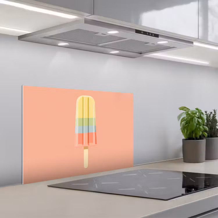 Spatscherm keuken - Waterijsje - Pasteltinten - Minimalistisch — 5