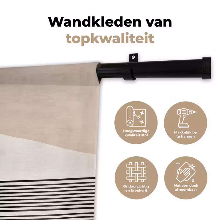 Wandkleed - Abstract - Japandi - Beige - Modern — 3