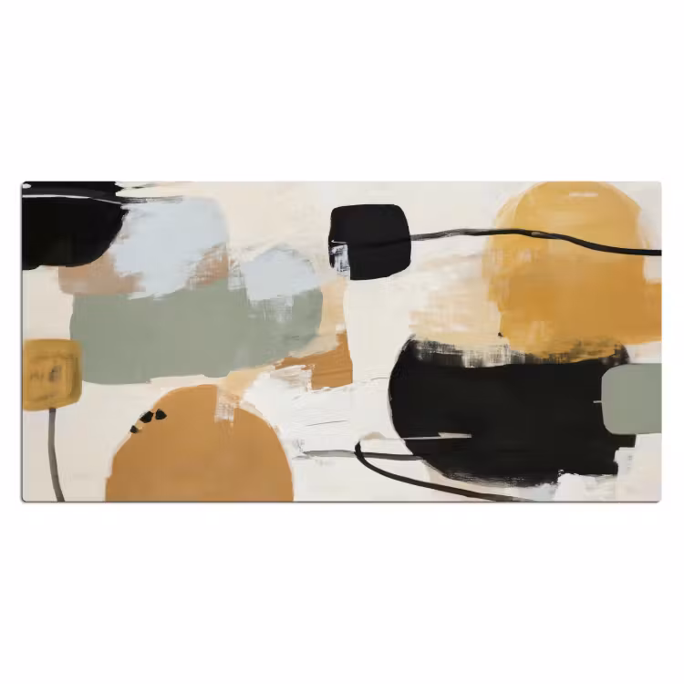 Bureau onderlegger - Abstracte Vormen Verfstreken