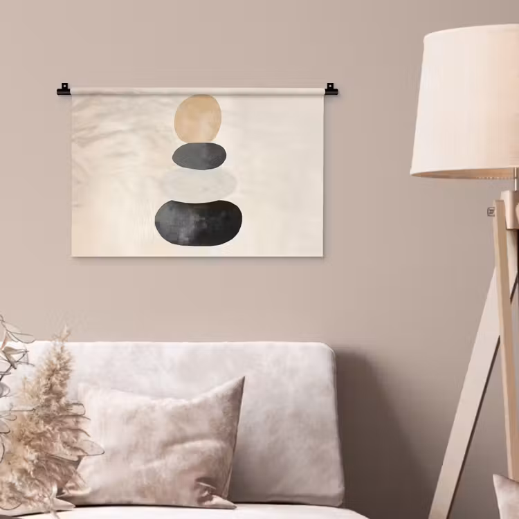 Wandkleed - Japandi - Wabi sabi - Beige — 2