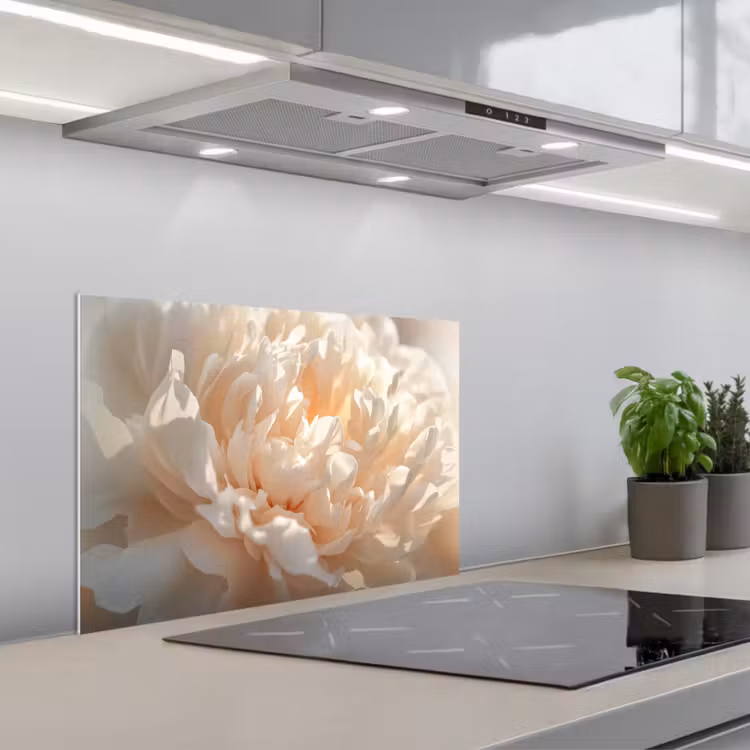 Spatscherm keuken - Close up - Pioenroos - Lichtroze — 5