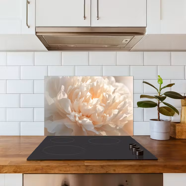 Spatscherm keuken - Close up - Pioenroos - Lichtroze — 6