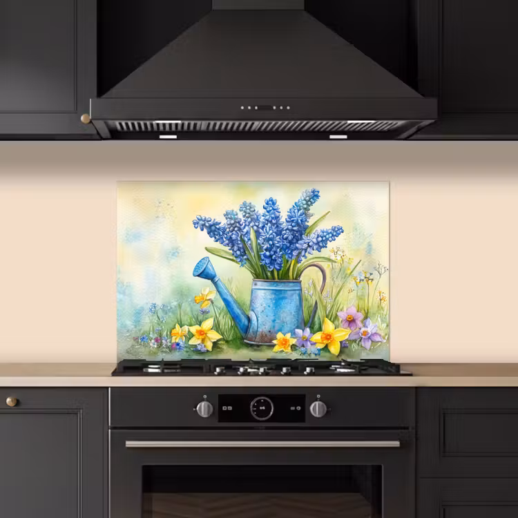 Spatscherm keuken - Gieter - Lavendel - Bloesems — 2
