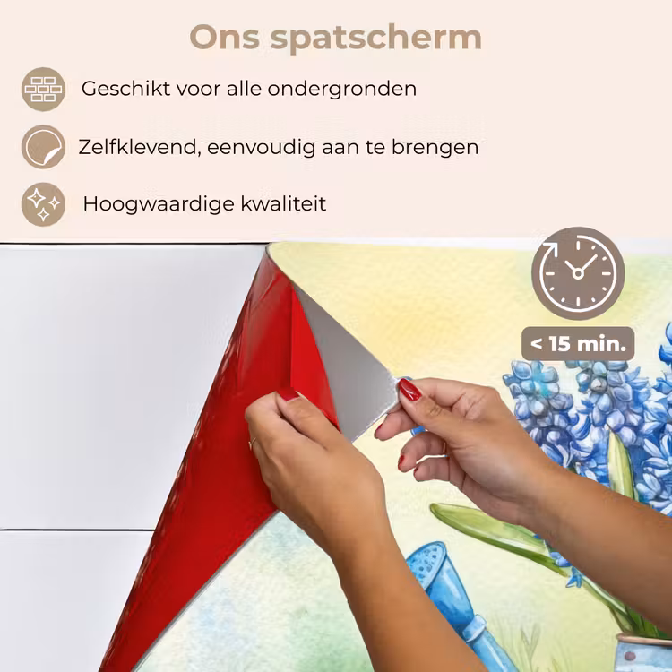 Spatscherm keuken - Gieter - Lavendel - Bloesems — 4