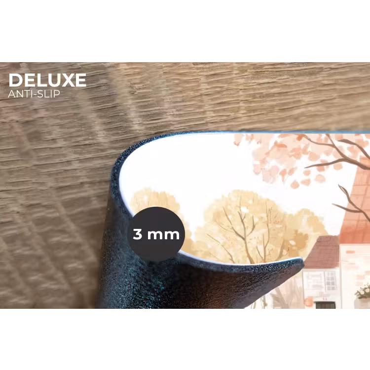 Placemat - 6 stuks - Dorpsplein - Fontein - Tulpen — 4