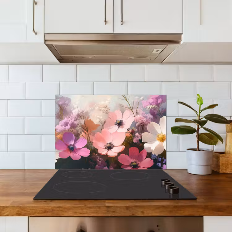 Spatscherm keuken - Bloemen - Kleurrijk - Bloei — 6