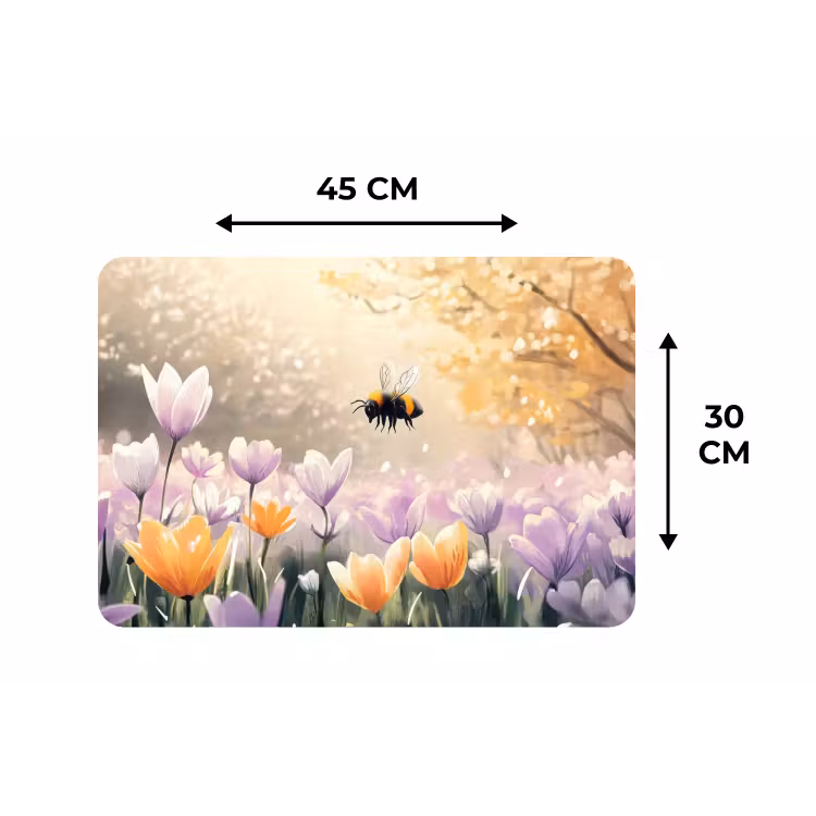 Placemat - 6 stuks - Viooltjes - bij - Zonlicht — 3