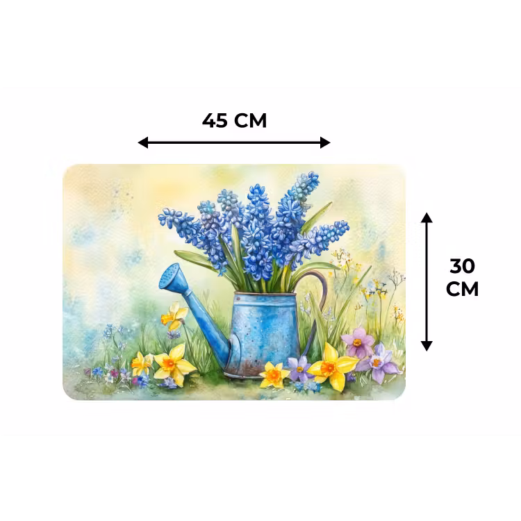 Placemat - 6 stuks - Gieter - Lavendel - Bloesems — 3