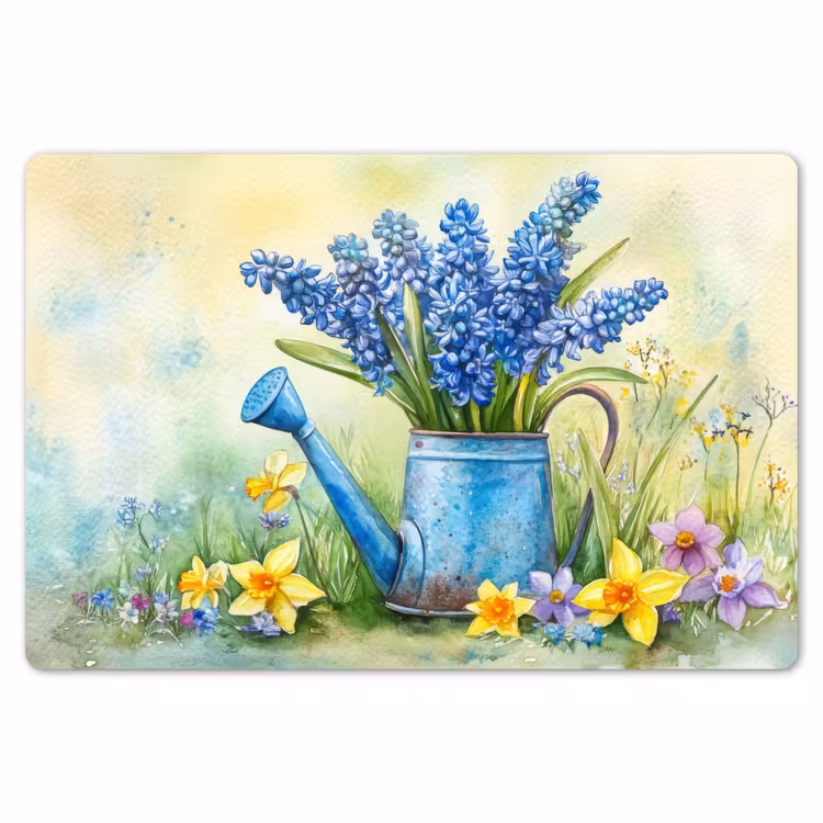 Placemat - 6 stuks - Gieter - Lavendel - Bloesems — 7