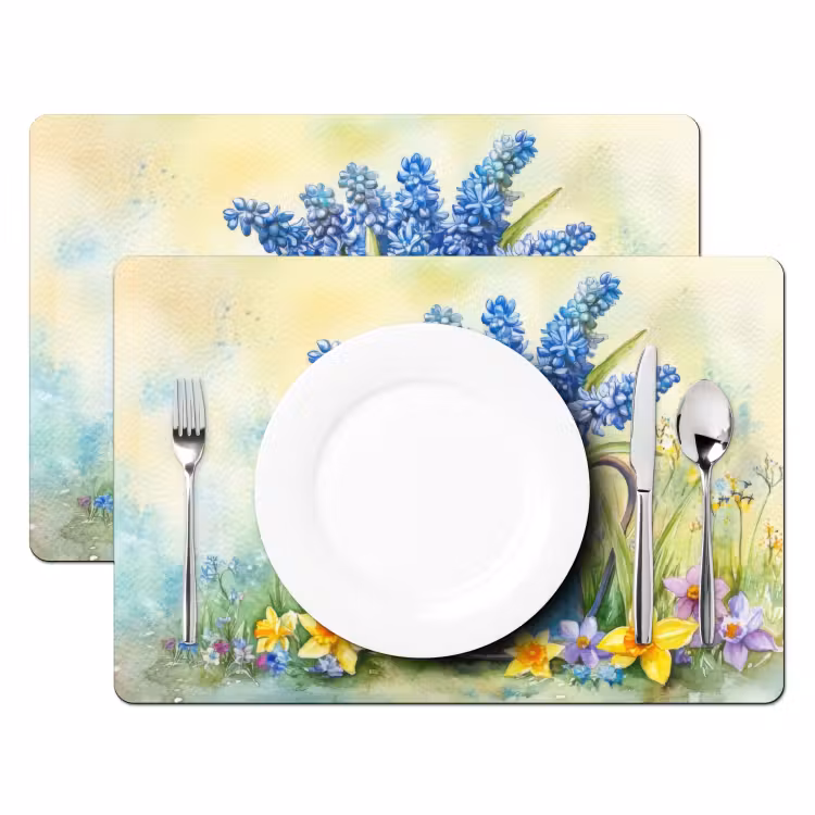 Placemat - 6 stuks - Lavendelbloemen - Quote - Gieter — 2