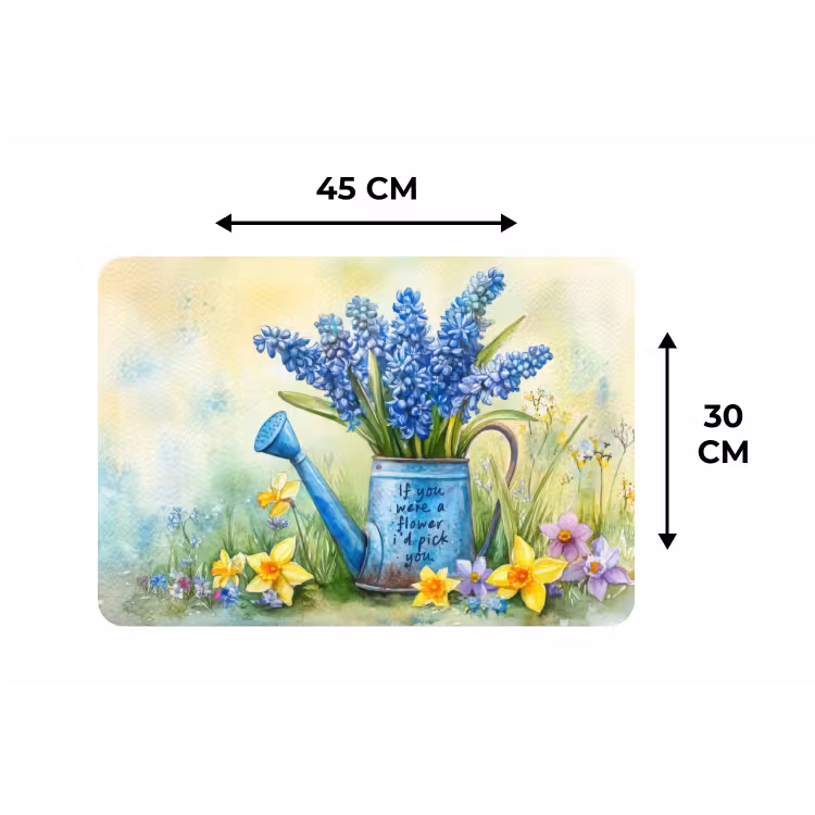 Placemat - 6 stuks - Lavendelbloemen - Quote - Gieter — 3