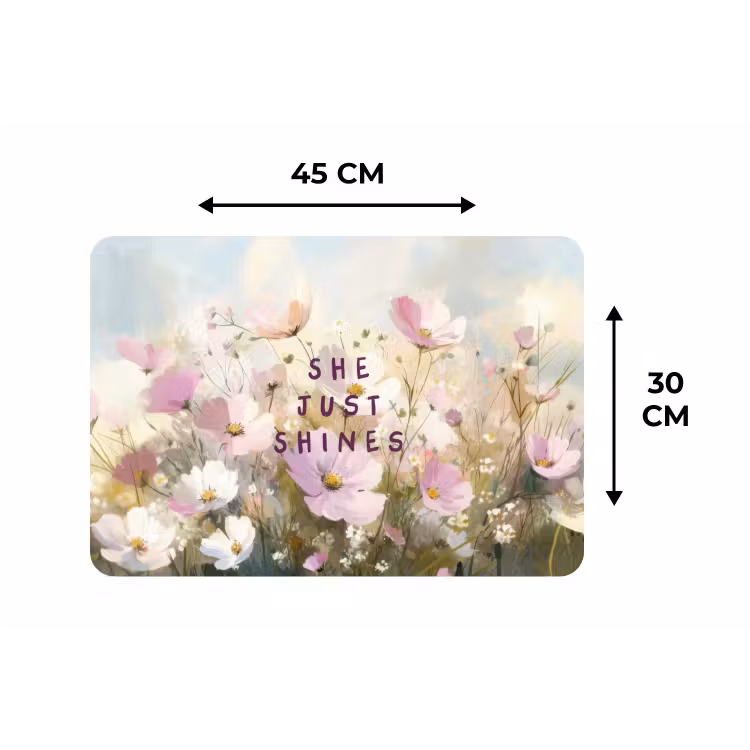 Placemat - 6 stuks - Quote - Bloemen - Schilderachtig — 3