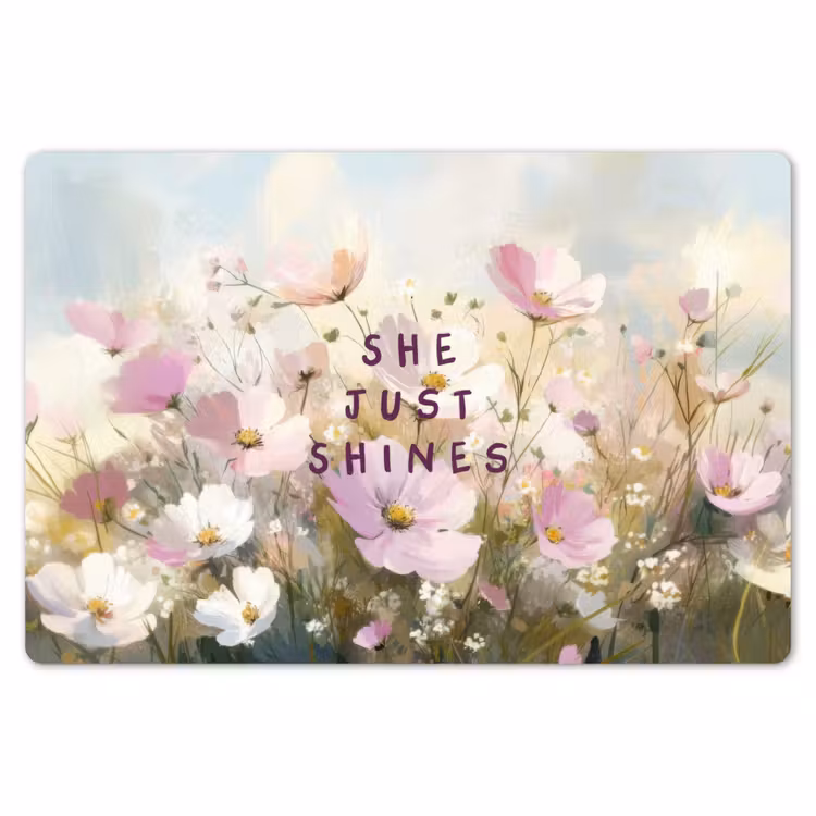Placemat - 6 stuks - Quote - Bloemen - Schilderachtig — 7