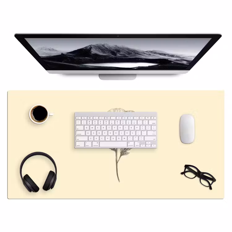 Bureau onderlegger - Klaproos - Illustratie - Zwart — 3