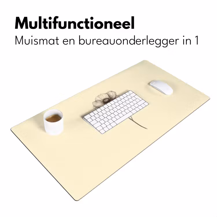 Bureau onderlegger - Klaproos - Illustratie - Zwart — 6