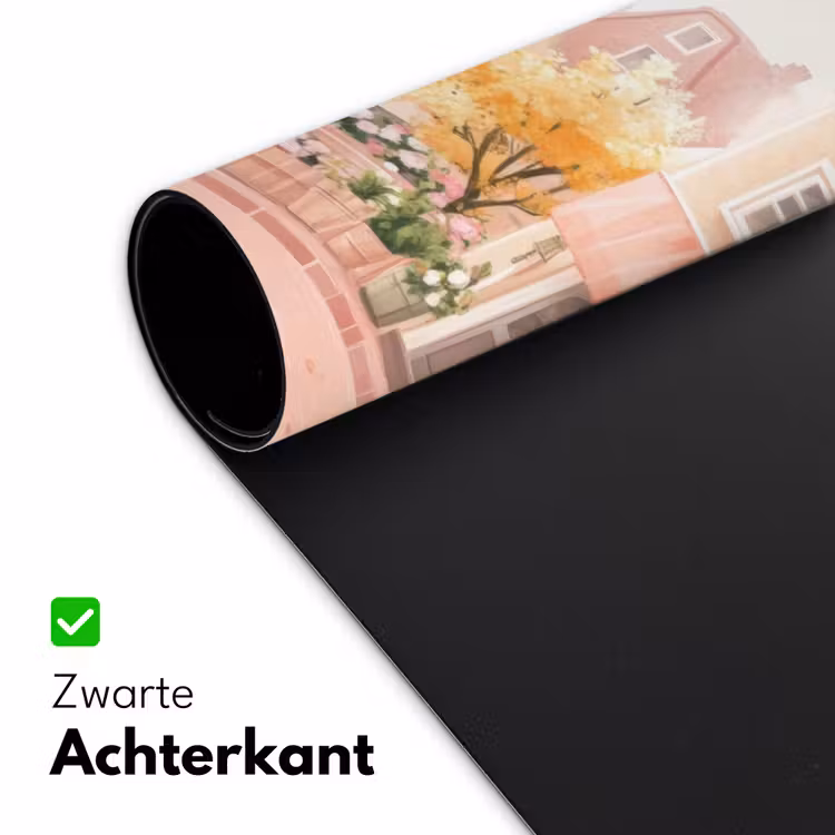 Bureau onderlegger - Bloemen - Huizen - Dorp — 4