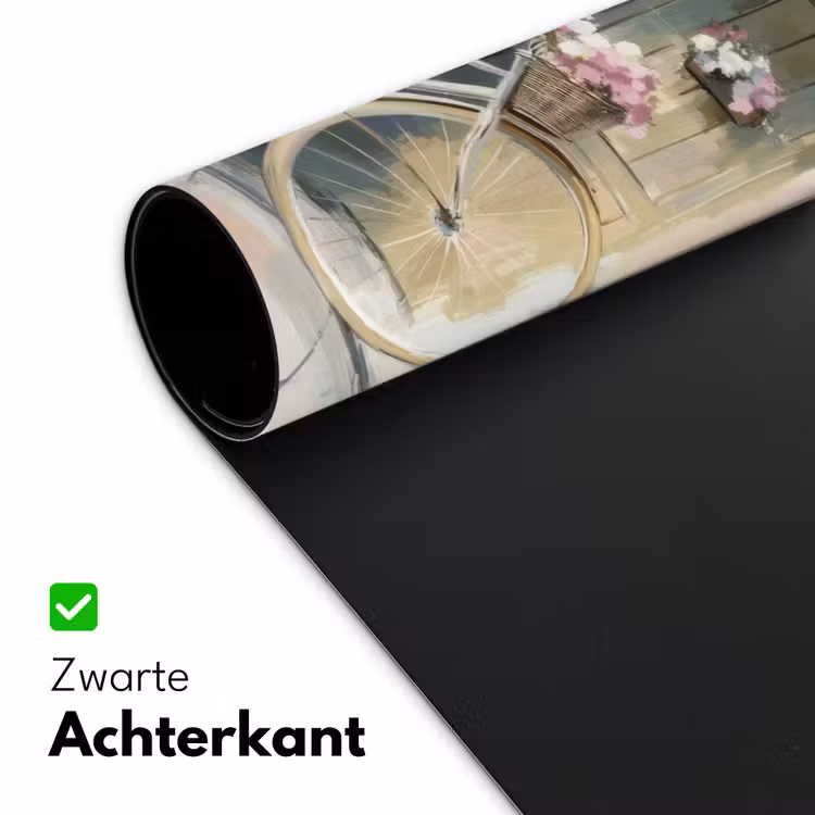 Bureau onderlegger - Fiets - Pastelkleuren - Bloemen — 4