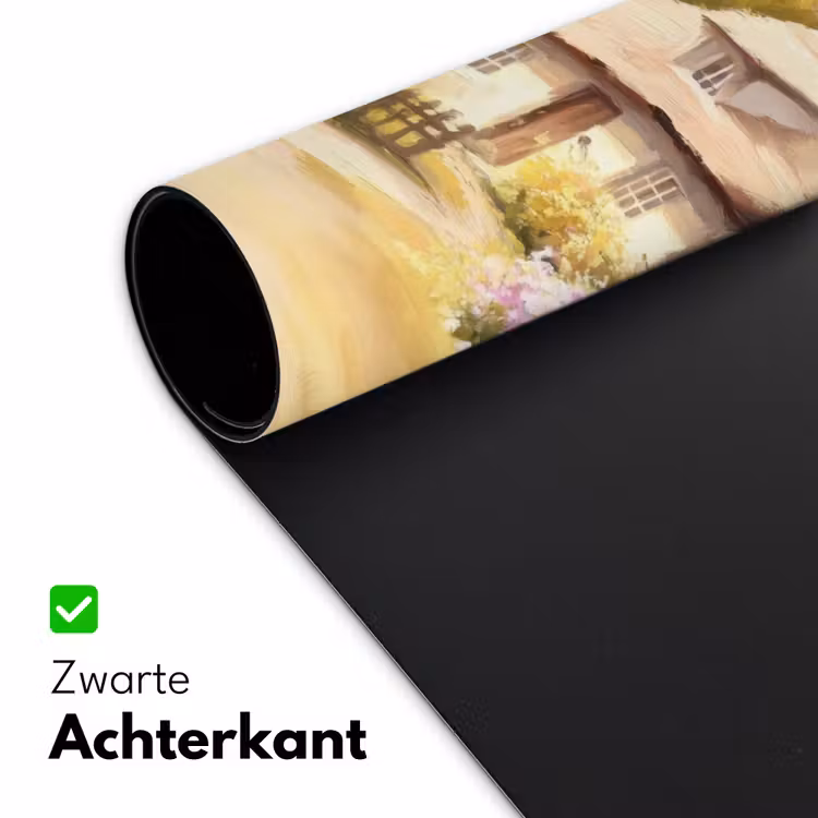 Bureau onderlegger - Huisje - Hout - Bloemen — 4