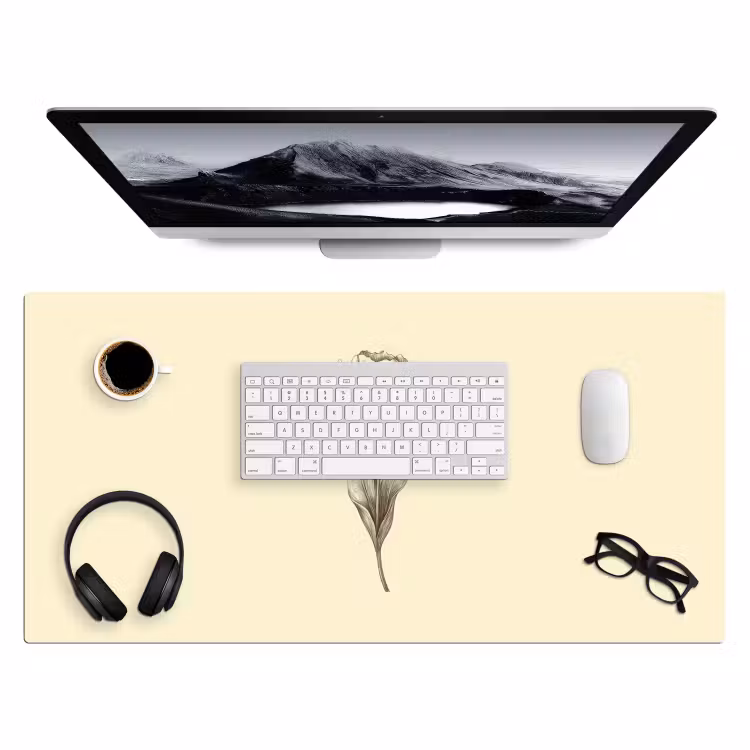 Bureau onderlegger - Illustratie - Tulp - Zwart — 3