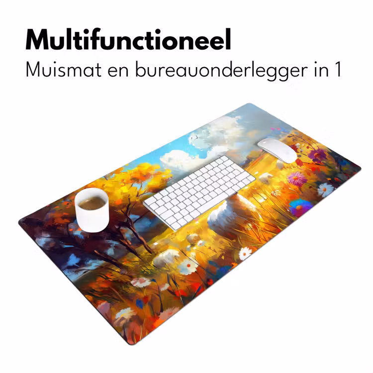 Bureau onderlegger - Schaap - Weide - Bloemen — 6